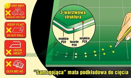 OLFA Mata do cięcia samogojąca 2mm 320x225mm